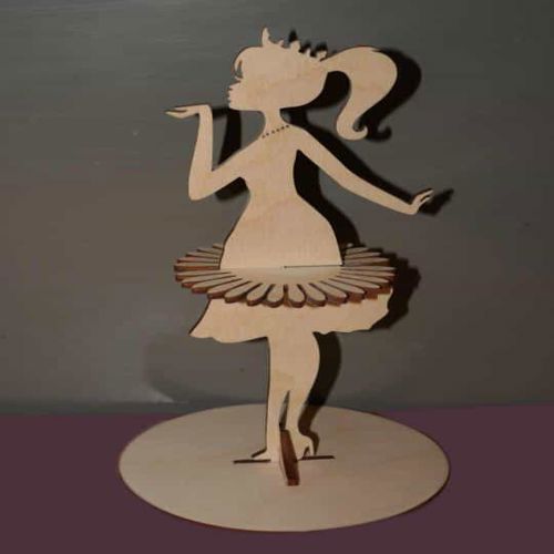 طرح princess-napkin-holder-plywood-template-lady-napkin-holder-laser-cutting