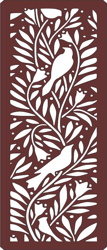 طرح جداکننده پرنده حفاظت کننده پرنده داخلی خارجی برای برش لیزری - privacy bird screen separator indoor outdoor for laser cut ve - برای دستگاه CNC چوب و لیزر (سی ان سی)