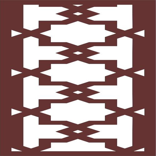 طرح جداکننده گریل حریم داخلی خارجی گریل برای برش لیزری - privacy grill separator indoor outdoor grill for laser cutting - برای دستگاه CNC چوب و لیزر (سی ان سی)