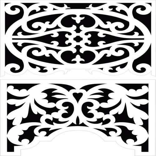 طرح پارتیشن حریم خصوصی داخلی مدرن پنل صفحه برای برش لیزر - privacy partition indoor modern panel screen for laser cutting - برای دستگاه CNC چوب و لیزر (سی ان سی)