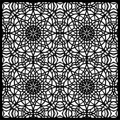 طرح privacy-partition-indoor-panel-floral-lattice-stencil-room-divider-seamless-design-pattern-for-laser-cut-ve