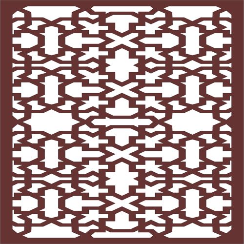 طرح پارتیشن حریم خصوصی داخلی پنل مشبک جداکننده اتاق الگو - privacy partition indoor panel lattice room divider pattern - برای دستگاه CNC چوب و لیزر (سی ان سی)