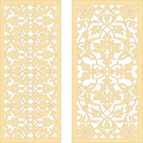 طرح privacy-partition-indoor-panel-lattice-room-dividers-set-for-laser-cut-ve