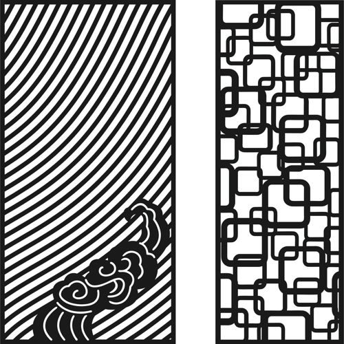 طرح privacy-partition-indoor-panel-room-divider-lattice-patterns-for-laser-cut-ve