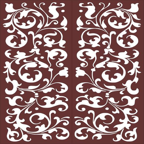 طرح پارتیشن حریم خصوصی داخلی پنل جداکننده اتاق اتصال شبکه الگو - privacy partition indoor panel room divider seamless lattice pattern - برای دستگاه CNC چوب و لیزر (سی ان سی)