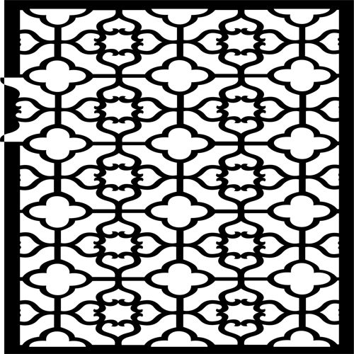 طرح privacy-partition-indoor-panels-floral-lattice-stencil-room-divider-seamless-design-for-laser-cutting-ve