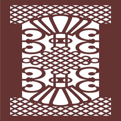 طرح پارتیشن حریم خصوصی پنل‌های داخلی صفحه جداکننده اتاق برای برش لیزر - privacy partition indoor panels screen room divider for laser cutting - برای دستگاه CNC چوب و لیزر (سی ان سی)