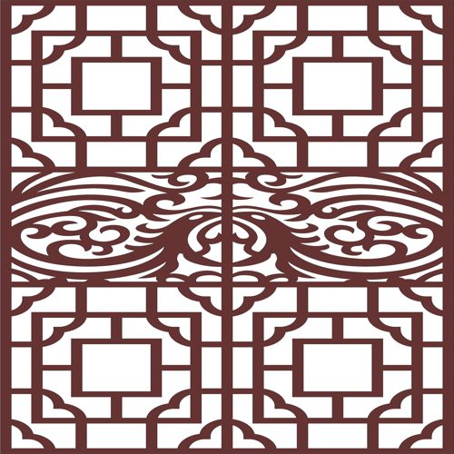 طرح privacy-partition-indoor-panels-screen-room-divider-seamless-design-pattern-cnc-laser-cutting