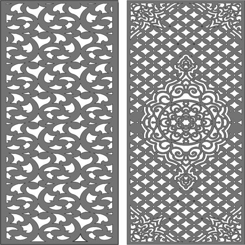 طرح پارتیشن حریم خصوصی داخلی پانل صفحه مجموعه برای برش لیزری - privacy partition indoor panels screen set for laser cut ve - برای دستگاه CNC چوب و لیزر (سی ان سی)