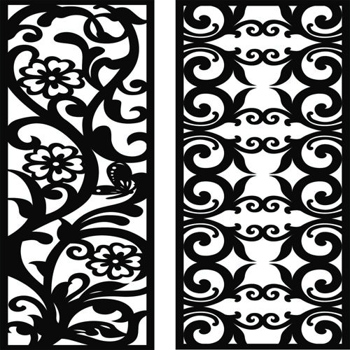 طرح privacy-partition-panel-lattice-room-divider-seamless-designs-for-laser-cut-ve