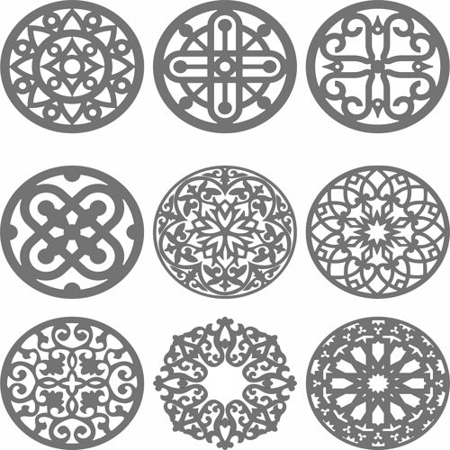 طرح الگوهای حفاظت پارتیشن گرد گریل برای برش لیزری - privacy partition round grill patterns for laser cutting - برای دستگاه CNC چوب و لیزر (سی ان سی)