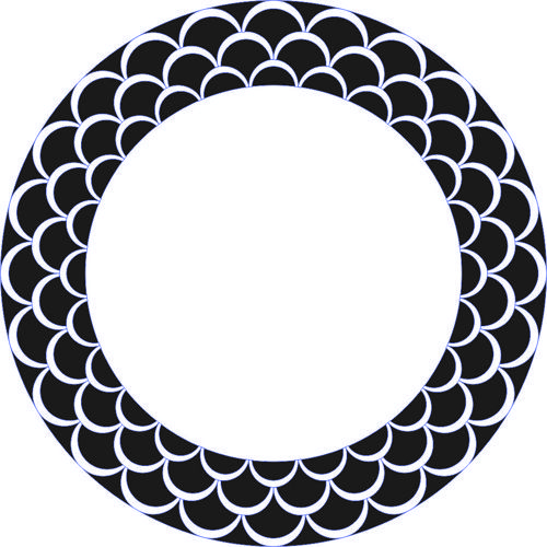 طرح پارتیشن گرد پانل شبکه‌ای برای برش لیزر شیشه - privacy partition round panel lattice for laser cut ve - برای دستگاه CNC چوب و لیزر (سی ان سی)