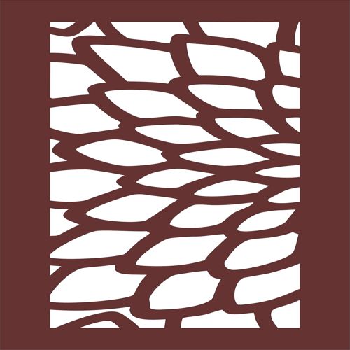 طرح نمونه پارتیشن حریم خصوصی گل و بامبو - privacy partition sample baffle of flowers and bamboo - برای دستگاه CNC چوب و لیزر (سی ان سی)