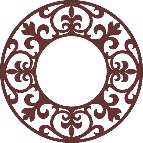 طرح پارتیشن پنجره حفاظت حریم گریل پنل گرد برای برش لیزری - privacy partition window grill round panel for laser cut ve - برای دستگاه CNC چوب و لیزر (سی ان سی)
