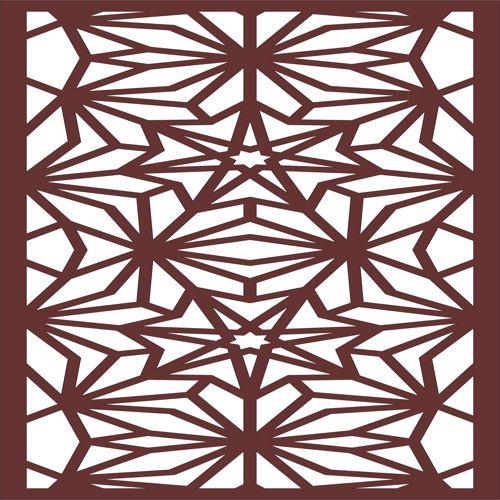 طرح طراحی صفحه جداکننده حریم صفحه داخلی خارجی برای برش لیزری - privacy screen separator indoor outdoor screen design for laser cutting - برای دستگاه CNC چوب و لیزر (سی ان سی)