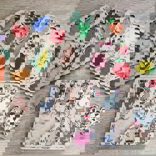 طرح بازی پازل برای بچه‌ها برای برش لیزری - puzzle game for kids for laser cutting ve - برای دستگاه CNC چوب و لیزر (سی ان سی)