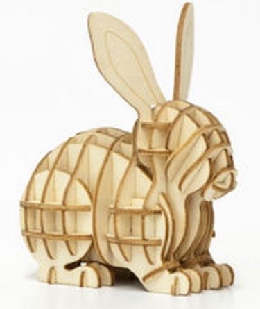 طرح rabbit-3d-puzzle