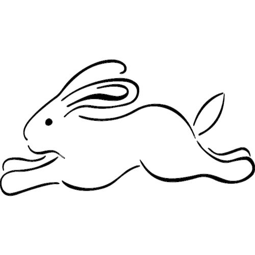 طرح خرگوش - rabbit - برای دستگاه CNC چوب و لیزر (سی ان سی)