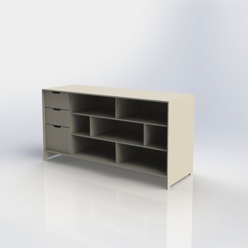 طرح رک مدرن قطعه rev - rack moderno piece 6 rev 2 - برای دستگاه CNC چوب و لیزر (سی ان سی)