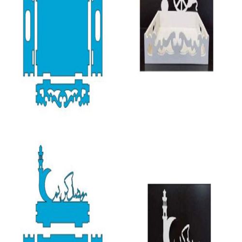 طرح سینی جعبه رمضان کریم cnc - ramadan kareem box tray cnc - برای دستگاه CNC چوب و لیزر (سی ان سی)