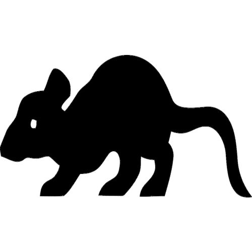 طرح موش شبح بردار - rat silhouette vector - برای دستگاه CNC چوب و لیزر (سی ان سی)