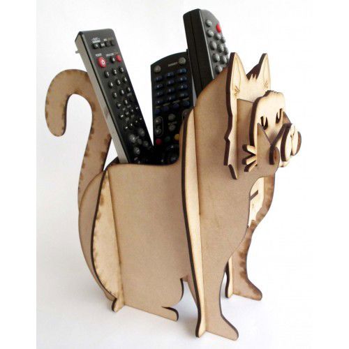 طرح نگهدارنده کنترل از راه دور برای برش لیزری وسیله ساخت - remote control holder for laser cut ve - برای دستگاه CNC چوب و لیزر (سی ان سی)