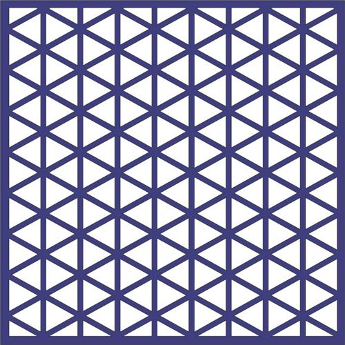 طرح مثلث تکرارشونده الگوی - repeating triangle pattern - برای دستگاه CNC چوب و لیزر (سی ان سی)