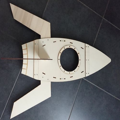 طرح لامپ سقفی موشکی لیزری - rocket ceiling lamp laser cut - برای دستگاه CNC چوب و لیزر (سی ان سی)