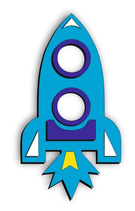 طرح قاب عکس موشکی برای برش لیزری - rocket photo frame for laser cutting ve - برای دستگاه CNC چوب و لیزر (سی ان سی)