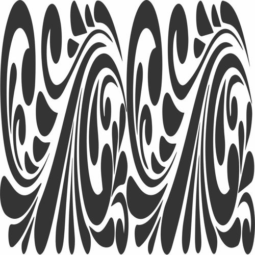 طرح الگوی حاشیه جداکننده اتاق طرح - room divider border pattern design - برای دستگاه CNC چوب و لیزر (سی ان سی)