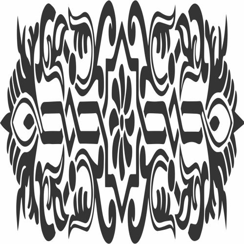 طرح جداکننده اتاق الگوی حاشیه - room divider border pattern ve - برای دستگاه CNC چوب و لیزر (سی ان سی)