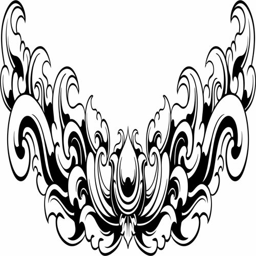 طرح جداکننده اتاق دکوراسیون حاشیه الگوی - room divider decoration border pattern ve - برای دستگاه CNC چوب و لیزر (سی ان سی)