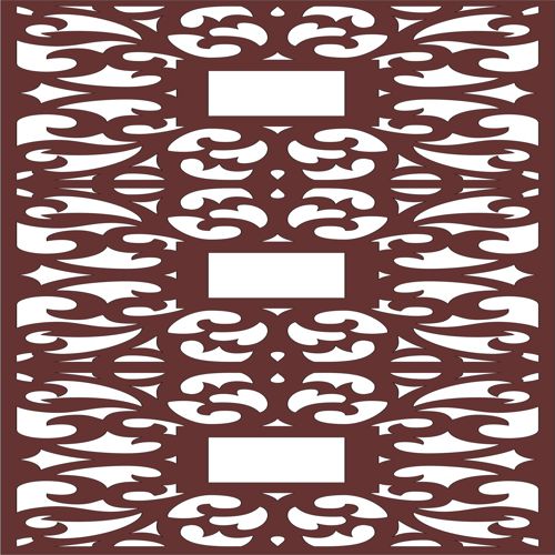 طرح جداکننده اتاق یکپارچه گلدار برای برش لیزری گل - room divider seamless floral grills for laser cut ve - برای دستگاه CNC چوب و لیزر (سی ان سی)