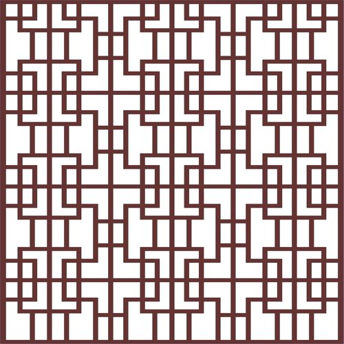 طرح جداکننده اتاق درز گلدار جلی پنل برای برش لیزری - room divider seamless floral jali panel for laser cutting - برای دستگاه CNC چوب و لیزر (سی ان سی)