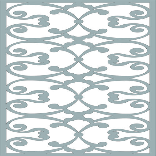 طرح شابلون جداکننده اتاق درز گل شبکه برای برش لیزر - room divider seamless floral lattice stencil for laser cutting ve - برای دستگاه CNC چوب و لیزر (سی ان سی)
