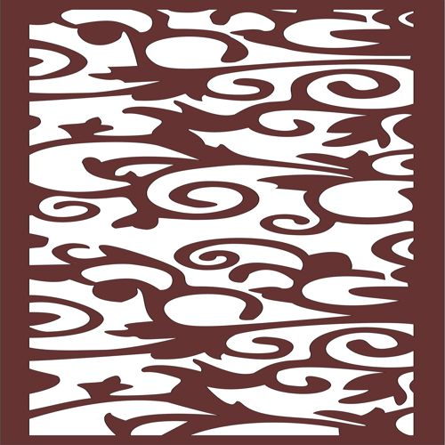 طرح جداکننده اتاق درز گلدار صفحه cnc برش لیزری - room divider seamless floral screen cnc laser cutting - برای دستگاه CNC چوب و لیزر (سی ان سی)