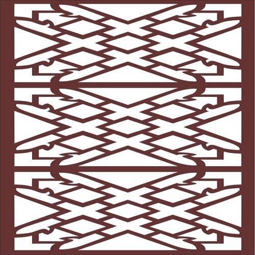 طرح پنل جداکننده اتاق درز برای برش لیزری - room divider seamless grill panel for laser cut ve - برای دستگاه CNC چوب و لیزر (سی ان سی)