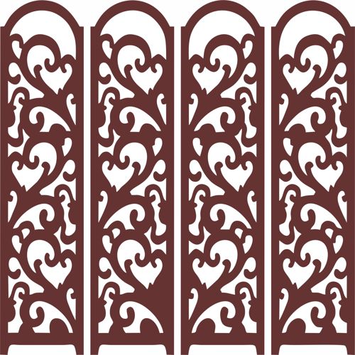 طرح پنل چوبی تاشو اتاق باز برای برش لیزری - room folding wooden screen panel for laser cut ve - برای دستگاه CNC چوب و لیزر (سی ان سی)