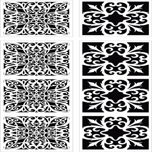 طرح‌های جداکننده گریل اتاق درز برای برش لیزری - room grill separator seamless designs for laser cut ve - برای دستگاه CNC چوب و لیزر (سی ان سی)