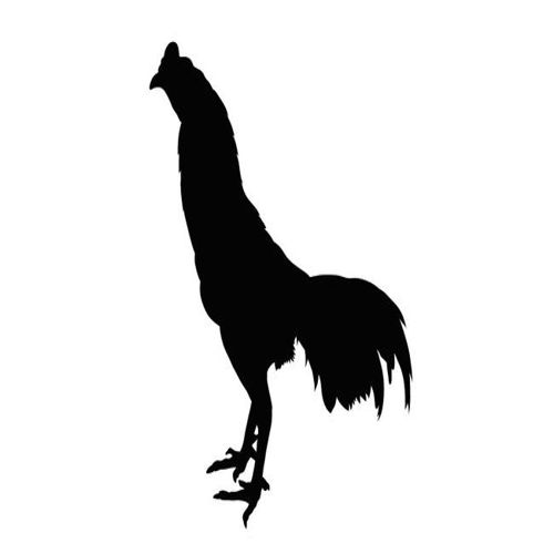 طرح خروس سیاه شبیه رنگ - rooster black silhouette ve - برای دستگاه CNC چوب و لیزر (سی ان سی)