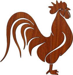 طرح تصویر خروس برای برش لیزری پلاسما - rooster picture for laser cut plasma ve - برای دستگاه CNC چوب و لیزر (سی ان سی)