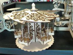 طرح قفسه‌های نمایش چرخان برای برش لیزر cnc - rotating display shelves for laser cut cnc - برای دستگاه CNC چوب و لیزر (سی ان سی)