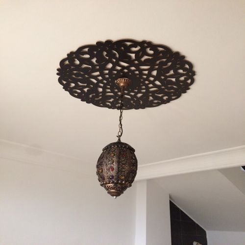 طرح مدالیون سقف گرد برای برش لیزری روکش - round ceiling medallion for laser cutting ve - برای دستگاه CNC چوب و لیزر (سی ان سی)