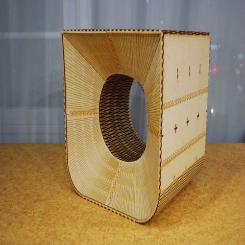 طرح صندلی گرد - round chair ve - برای دستگاه CNC چوب و لیزر (سی ان سی)