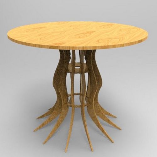طرح میز روستایی فضای باز میز - rustic outdoor table - برای دستگاه CNC چوب و لیزر (سی ان سی)