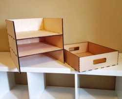 طرح جعبه نمونه برای برش لیزری - sample box for laser cut ve - برای دستگاه CNC چوب و لیزر (سی ان سی)