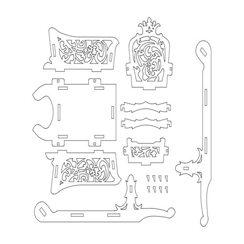 طرح سانکه - sanke - برای دستگاه CNC چوب و لیزر (سی ان سی)