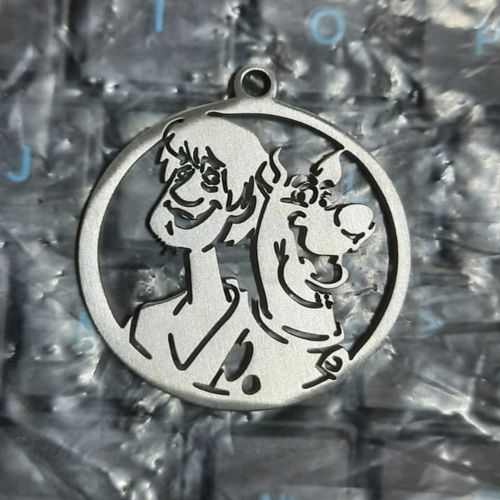 طرح آویز اسکوبی دو برای برش لیزری - scooby doo pendant for laser cut - برای دستگاه CNC چوب و لیزر (سی ان سی)