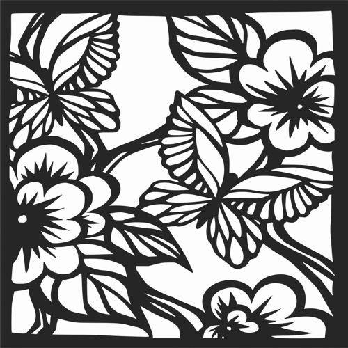 طرح الگوهای پنل صفحه درز - screen panel patterns seamless 11 - برای دستگاه CNC چوب و لیزر (سی ان سی)
