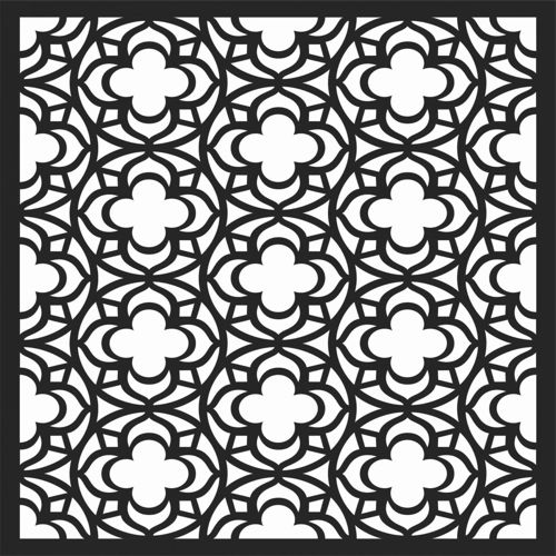 طرح الگوهای پنل صفحه درز - screen panel patterns seamless 19 - برای دستگاه CNC چوب و لیزر (سی ان سی)